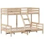 Solid pine wood bunk bed 80x200/120x200 cm by vidaXL, Beds and slatted bases - Ref: Foro24-3207161, Price: 301,05 €, Discount: %