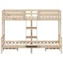 Solid pine wood bunk bed 80x200/120x200 cm by vidaXL, Beds and slatted bases - Ref: Foro24-3207161, Price: 301,05 €, Discount: %