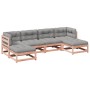 6-piece garden sofa set with Douglas fir wood cushions by vidaXL, Garden sets - Ref: Foro24-3299569, Price: 550,60 €, Discoun...