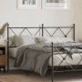 Cabecero de metal negro 150 cm de vidaXL, Cabeceros y pies de cama - Ref: Foro24-376536, Precio: 47,73 €, Descuento: %
