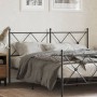 Kopfteil aus schwarzem Metall, 150 cm von vidaXL, Kopf- und Fußteile - Ref: Foro24-376536, Preis: 48,74 €, Rabatt: %