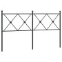 Cabecero de metal negro 150 cm de vidaXL, Cabeceros y pies de cama - Ref: Foro24-376536, Precio: 47,73 €, Descuento: %