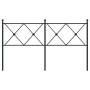 Kopfteil aus schwarzem Metall, 150 cm von vidaXL, Kopf- und Fußteile - Ref: Foro24-376536, Preis: 48,74 €, Rabatt: %