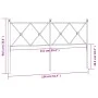Cabecero de metal negro 150 cm de vidaXL, Cabeceros y pies de cama - Ref: Foro24-376536, Precio: 47,73 €, Descuento: %