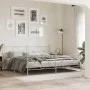 White metal headboard 193 cm by vidaXL, Headboards and footboards - Ref: Foro24-376588, Price: 49,46 €, Discount: %
