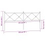 Cabecero de metal blanco 193 cm de vidaXL, Cabeceros y pies de cama - Ref: Foro24-376588, Precio: 50,24 €, Descuento: %