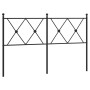Black metal headboard 137 cm by vidaXL, Headboards and footboards - Ref: Foro24-376534, Price: 47,29 €, Discount: %