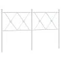 White metal headboard 137 cm by vidaXL, Headboards and footboards - Ref: Foro24-376583, Price: 47,29 €, Discount: %
