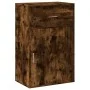 Engineered wood storage cabinet smoked oak 56.5x39x90cm by vidaXL, Lockers and storage cabinets - Ref: Foro24-840713, Price: ...