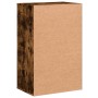 Armario almacenaje madera ingeniería roble ahumado 56,5x39x90cm