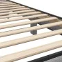 Sonoma gray metal engineered wood bed frame 90x200 cm by vidaXL, Beds and slatted bases - Ref: Foro24-845655, Price: 93,86 €,...