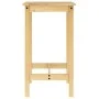 High table and bar stools set 3 pieces solid pine wood by vidaXL, Furniture sets for kitchens and dining rooms - Ref: Foro24-...