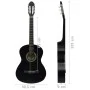 Konzertgitarre für Anfänger, schwarzes Lindenholz, 4/4, 39 Zoll von vidaXL, Gitarren - Ref: Foro24-70110, Preis: 71,12 €, Rab...