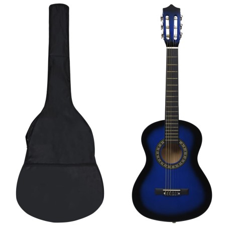 Konzertgitarren-Set für Anfänger 8-teilig blau 1/2 34" von vidaXL, Gitarren - Ref: Foro24-70125, Preis: 66,33 €, Rabatt: %