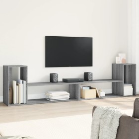 Muebles de TV 2 uds madera ingeniería gris Sonoma 100x30x50 cm