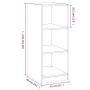 Kleiderschrank aus eichenbraunem Holzwerkstoff, 48 x 41 x 102 cm von vidaXL, Kommoden-Organizer und Bar-Kleiderbügel - Ref: F...