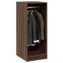 Kleiderschrank aus eichenbraunem Holzwerkstoff, 48 x 41 x 102 cm von vidaXL, Kommoden-Organizer und Bar-Kleiderbügel - Ref: F...