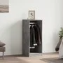 Concrete gray engineered wood wardrobe 48x41x102 cm by vidaXL, Dresser Organizers and Bar Hangers - Ref: Foro24-840817, Price...