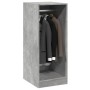 Concrete gray engineered wood wardrobe 48x41x102 cm by vidaXL, Dresser Organizers and Bar Hangers - Ref: Foro24-840817, Price...