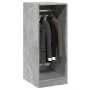 Concrete gray engineered wood wardrobe 48x41x102 cm by vidaXL, Dresser Organizers and Bar Hangers - Ref: Foro24-840817, Price...