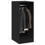 Schwarzer Kleiderschrank aus Holzwerkstoff, 48 x 41 x 102 cm von vidaXL, Kommoden-Organizer und Bar-Kleiderbügel - Ref: Foro2...