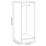 Schwarzer Kleiderschrank aus Holzwerkstoff, 48 x 41 x 102 cm von vidaXL, Kommoden-Organizer und Bar-Kleiderbügel - Ref: Foro2...