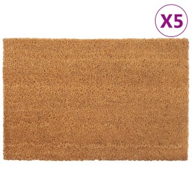Felpudos 5 unidades fibra de coco natural 40x60 cm de vidaXL, Felpudos - Ref: Foro24-155598, Precio: 60,75 €, Descuento: %