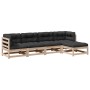 5-piece garden sofa set with solid pine wood cushions by vidaXL, Garden sets - Ref: Foro24-3299389, Price: 440,98 €, Discount: %
