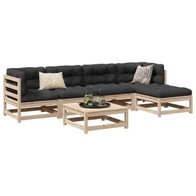 Garden sofa set 6 pieces solid pine wood by vidaXL, Garden sets - Ref: Foro24-3299396, Price: 288,69 €, Discount: %