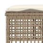 4-teiliges Gartensofa-Set und Kissen aus beigem synthetischem Rattan aus Glas von vidaXL, Modulare Sofas für den Außenbereich...