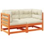 2-piece garden sofa set with wax-brown pine wood cushions by vidaXL, Garden sets - Ref: Foro24-3295827, Price: 263,99 €, Disc...