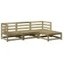 Garden sofa set 4 pieces impregnated pine wood by vidaXL, Garden sets - Ref: Foro24-3299380, Price: 230,02 €, Discount: %