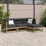 Garden sofa set 4 pieces impregnated pine wood by vidaXL, Garden sets - Ref: Foro24-3299380, Price: 230,02 €, Discount: %