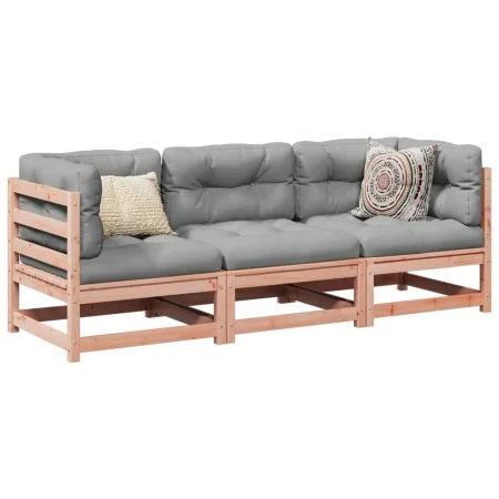 Gartensofa-Set 3-teilig aus massivem Douglasienholz von vidaXL, Gartensets - Ref: Foro24-3299266, Preis: 178,32 €, Rabatt: %