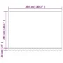 Bunt gestreifter Markisen-Ersatzstoff 4,5x3 m von vidaXL, Markisen - Ref: Foro24-367738, Preis: 62,75 €, Rabatt: %