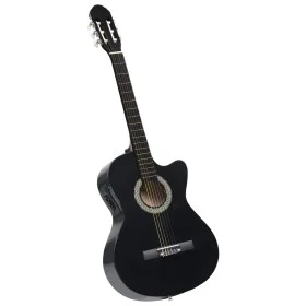 Western classical guitar with equalizer and 6 strings black by vidaXL, Guitars - Ref: Foro24-70138, Price: 90,59 €, Discount: %