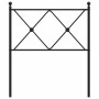 Kopfteil aus schwarzem Metall, 80 cm von vidaXL, Kopf- und Fußteile - Ref: Foro24-376529, Preis: 37,16 €, Rabatt: %