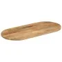 Ovale Tischplatte aus massivem Mangoholz 80x40x2,5 cm von vidaXL, Tischplatten - Ref: Foro24-370122, Preis: 59,36 €, Rabatt: %