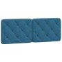 Blaues, samtgepolstertes Kopfteil 120 cm von vidaXL, Kopf- und Fußteile - Ref: Foro24-374724, Preis: 62,90 €, Rabatt: %