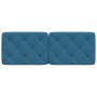 Blaues, samtgepolstertes Kopfteil 120 cm von vidaXL, Kopf- und Fußteile - Ref: Foro24-374724, Preis: 62,90 €, Rabatt: %