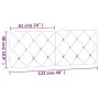Cabecero de cama acolchado terciopelo azul 120 cm de vidaXL, Cabeceros y pies de cama - Ref: Foro24-374724, Precio: 61,78 €, ...