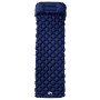 Inflatable camping mattress with pillow 1 person navy blue by vidaXL, Air mattresses - Ref: Foro24-4007112, Price: 34,06 €, D...