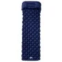 Inflatable camping mattress with pillow 1 person navy blue by vidaXL, Air mattresses - Ref: Foro24-4007112, Price: 36,92 €, D...