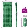 Selbstaufblasende Campingmatratze mit Kissen 1 Person grün von vidaXL, Luftmatratzen - Ref: Foro24-4007097, Preis: 48,81 €, R...