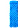 Aufblasbare Campingmatratze mit Kissen 1 Person blau von vidaXL, Luftmatratzen - Ref: Foro24-4007110, Preis: 35,44 €, Rabatt: %