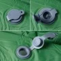 Colchón de camping autoinflable con almohada 1 persona verde de vidaXL, Colchones de aire - Ref: Foro24-4007106, Precio: 40,7...