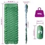 Colchón de camping autoinflable con almohada 1 persona verde de vidaXL, Colchones de aire - Ref: Foro24-4007106, Precio: 40,7...