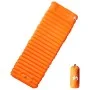Colchón de camping autoinflable con almohada 1 persona naranja de vidaXL, Colchones de aire - Ref: Foro24-4007119, Precio: 55...