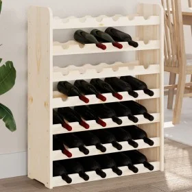 Flaschenregal aus massivem Kiefernholz, 67,5 x 25 x 87 cm von vidaXL, Weinregale - Ref: Foro24-4007559, Preis: 49,83 €, Rabat...