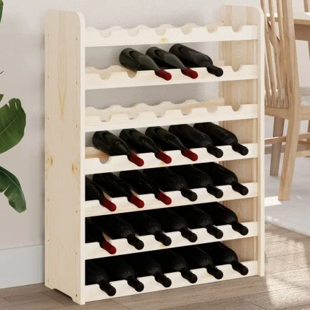 Flaschenregal aus massivem Kiefernholz, 67,5 x 25 x 87 cm von vidaXL, Weinregale - Ref: Foro24-4007559, Preis: 50,82 €, Rabat...